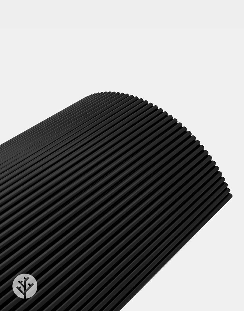 Flutto™ Black Mini Ridge Flexible Tambour Panels