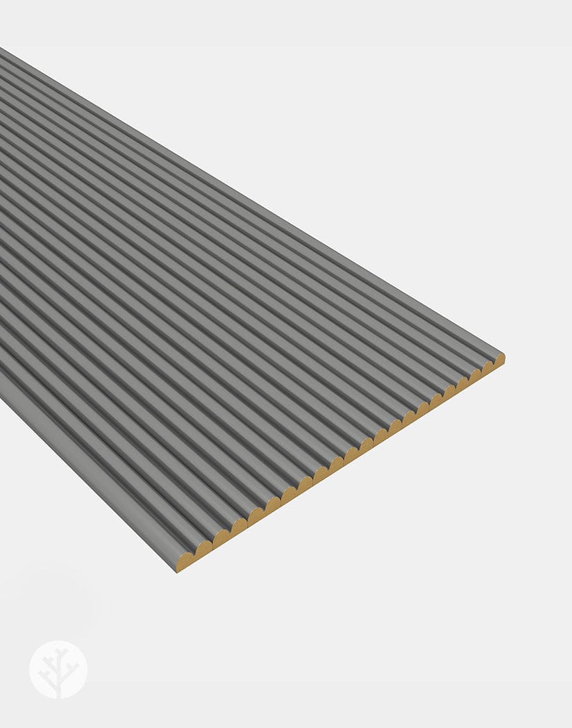 Flutto™ Gray Mini Ridge Flexible Tambour Panels