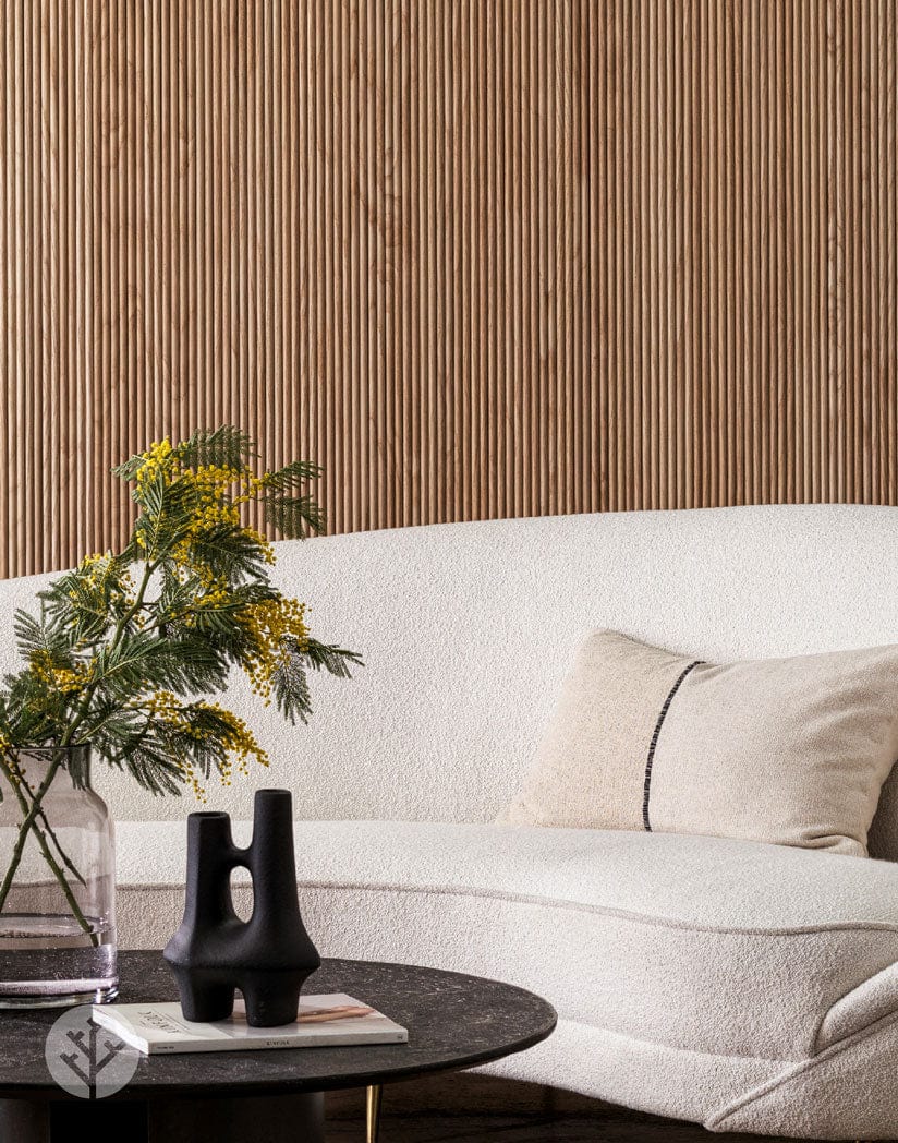 Flutto™ Oak Mini-Ridge Flexible Tambour Wood Panels