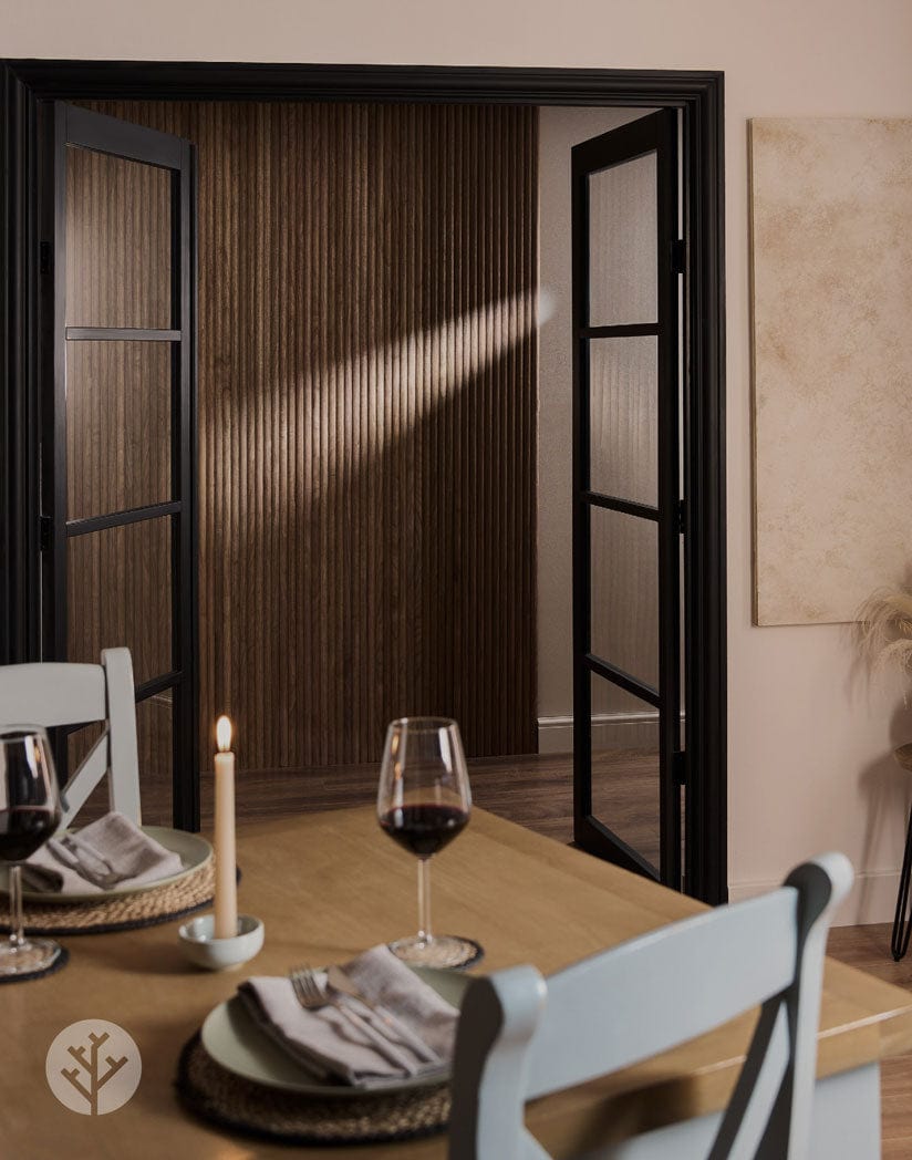 Flutto™ Walnut Ridge Flexible Tambour Wood Panels