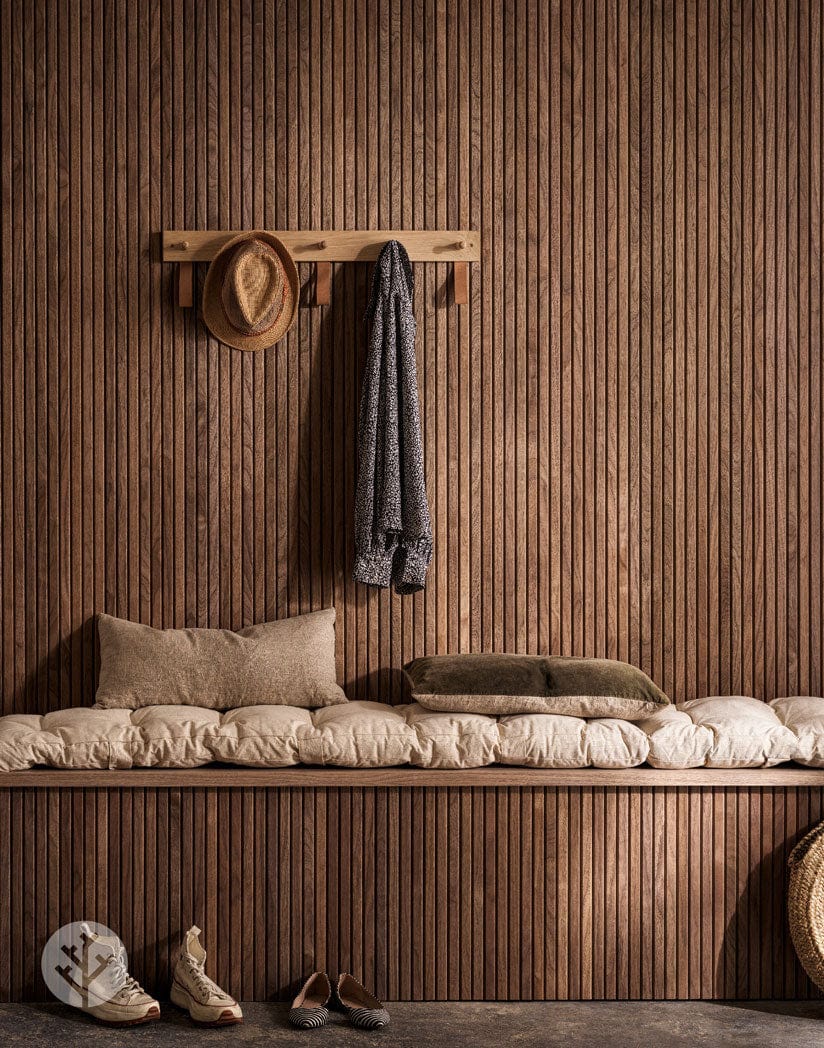 Flutto™ Walnut Slat Flexible Tambour Wood Panels