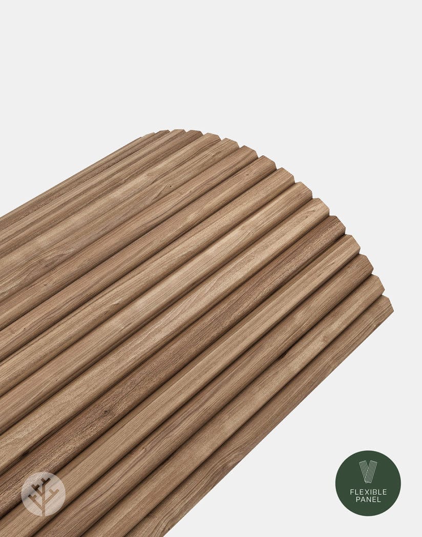 Flutto™ Walnut Slat Flexible Tambour Wood Panels