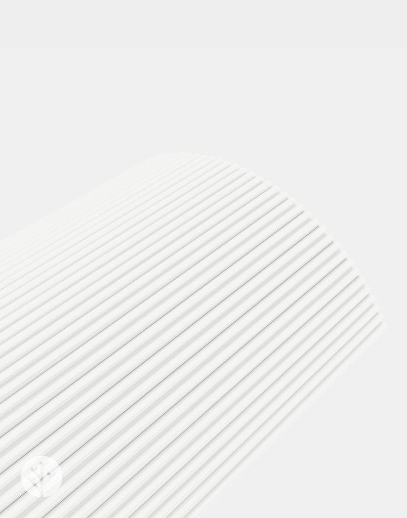 Flutto™ White Mini Ridge Flexible Tambour Panels