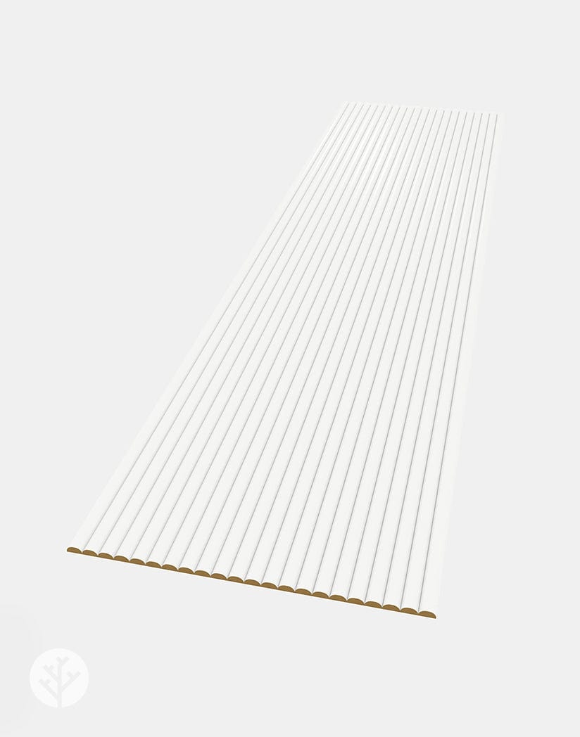 Flutto™ White Ridge Flexible Tambour Panels