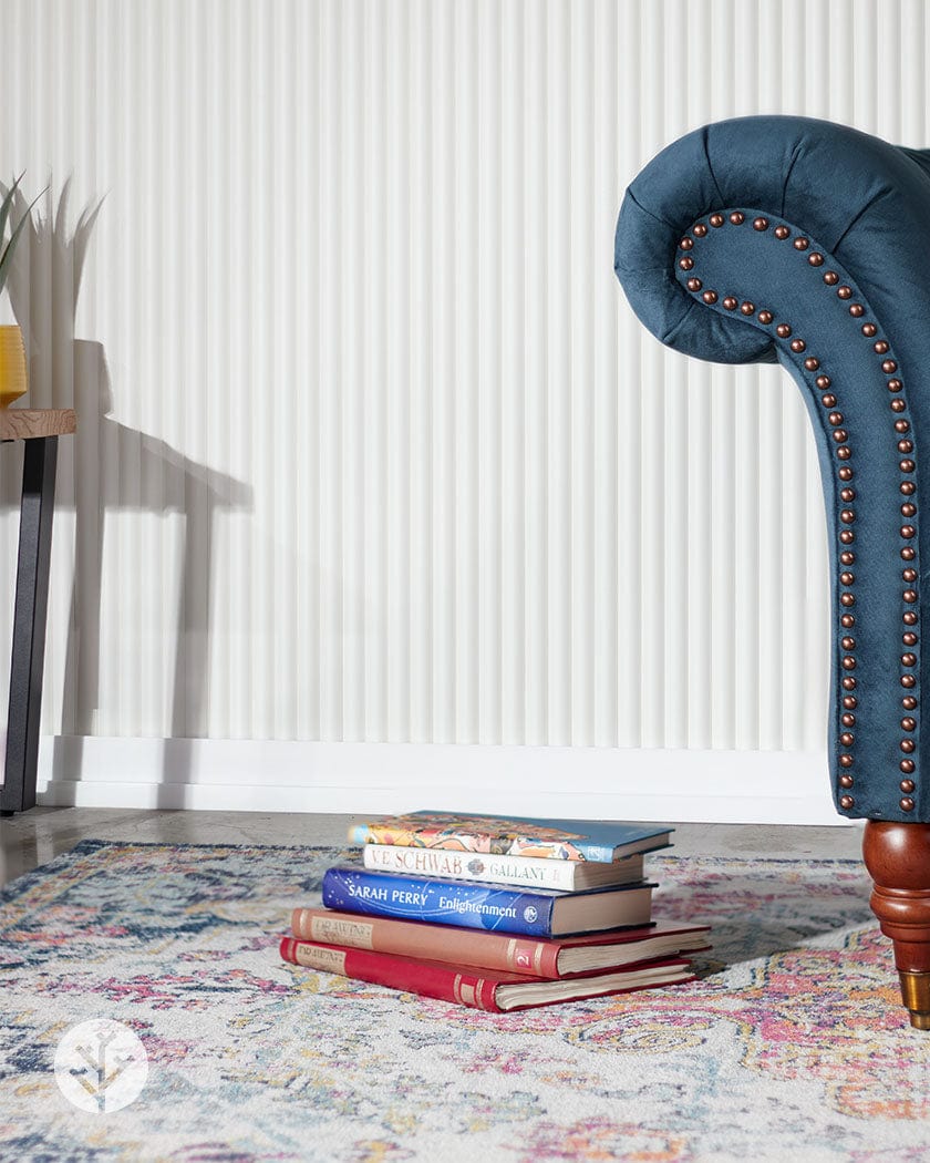 Flutto™ White Ridge Flexible Tambour Panels