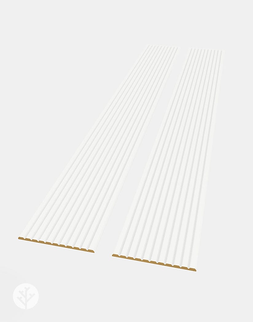Flutto™ White Slat Flexible Tambour Panels