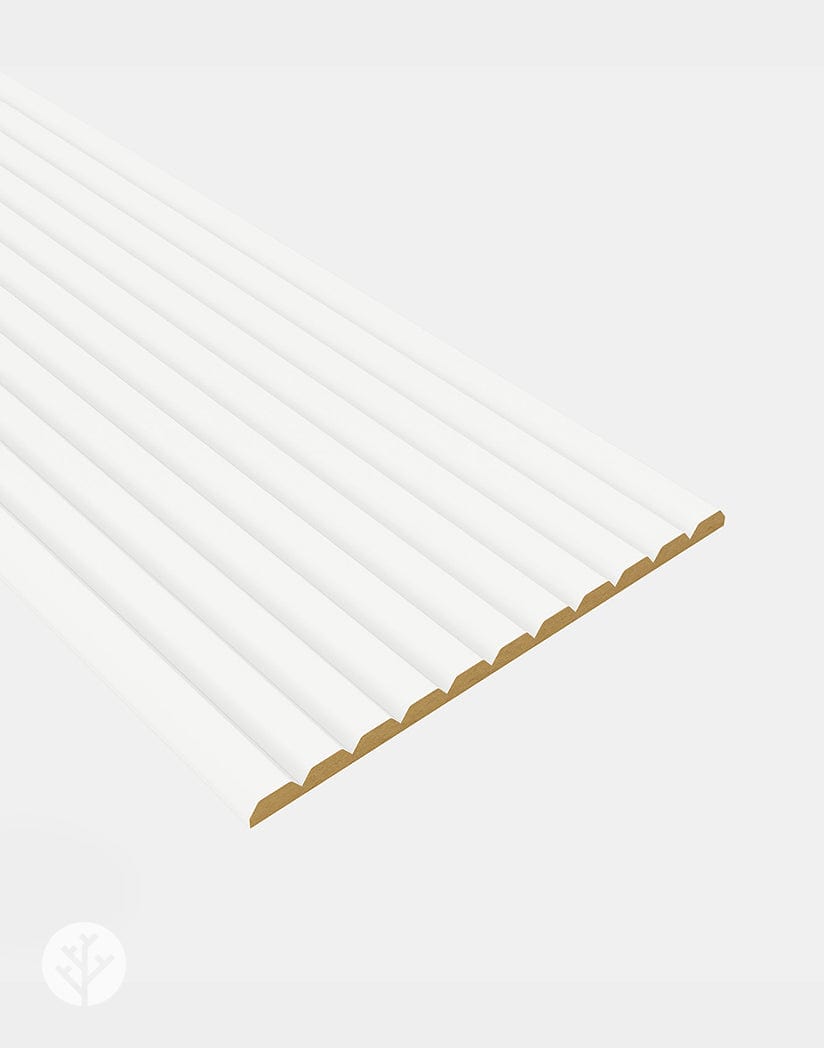 Flutto™ White Slat Flexible Tambour Panels