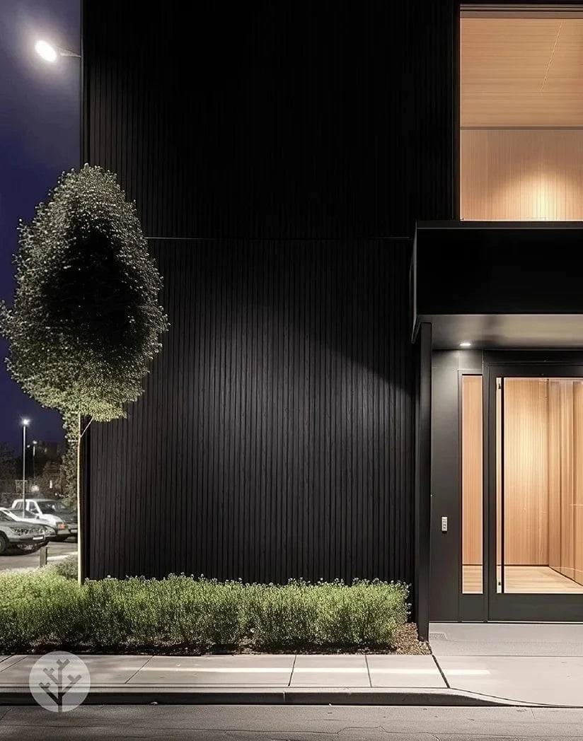 Plaank Black Exterior Slat Wall Panels