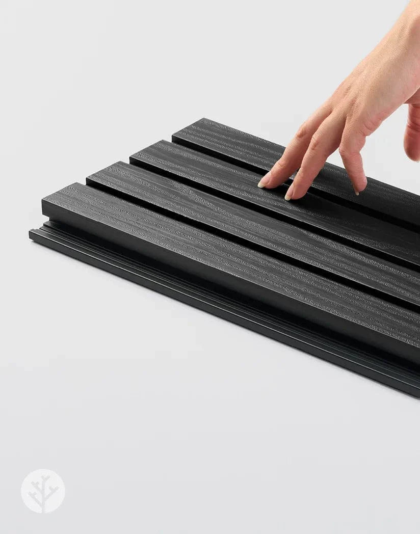 Plaank Black Exterior Slat Wall Panels