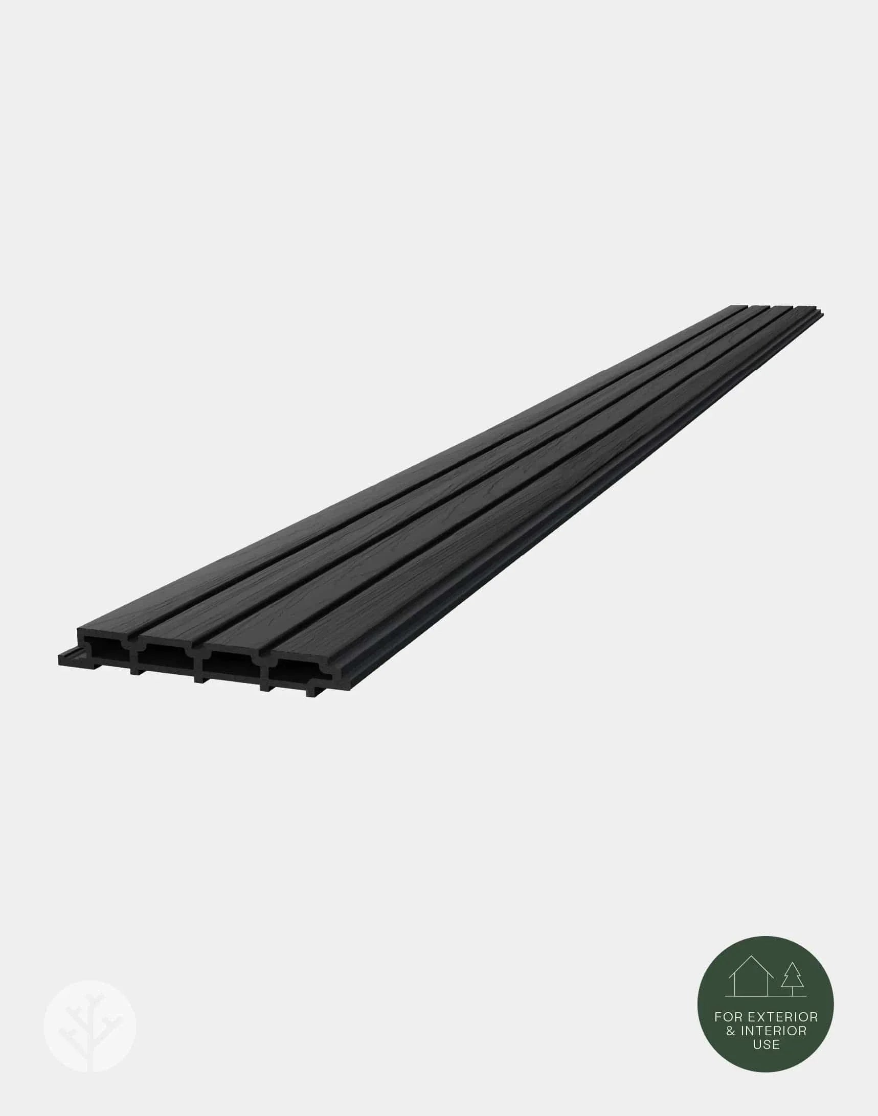 Plaank Black Exterior Slat Wall Panels