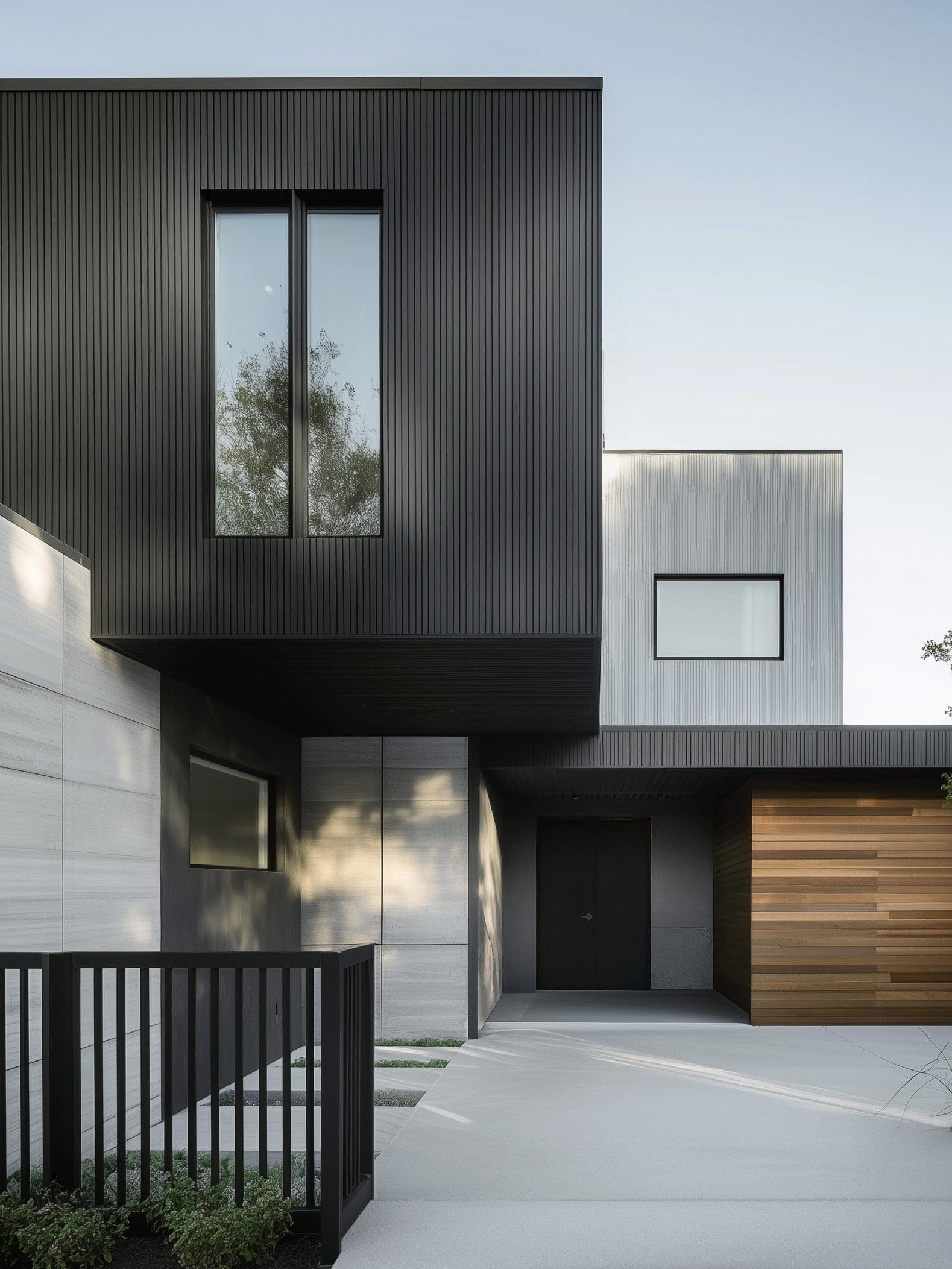 Plaank Gray Exterior Slat Wall Panels