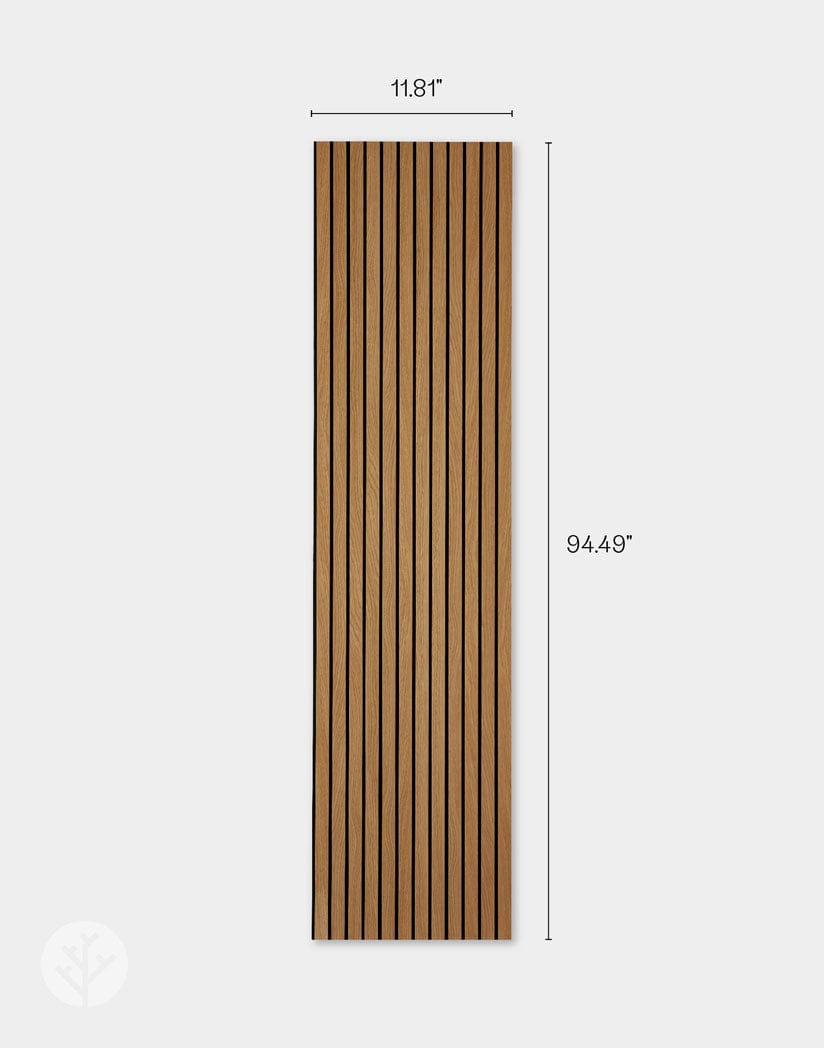 Slatpanel® Luxe American Oak Acoustic Wide Slat Wood Wall Panels