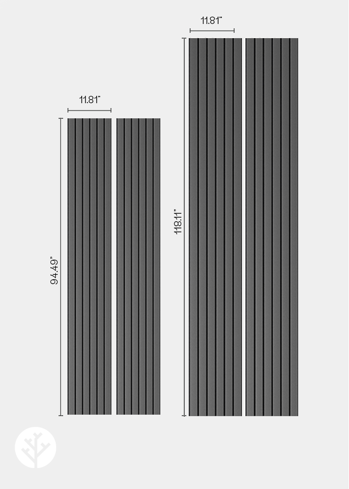 Slatpanel® Luxe Gray Wide Slat Wood Wall Panel