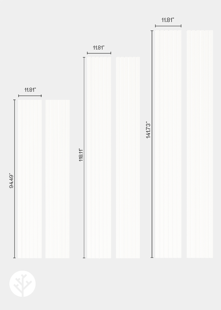 Slatpanel® Luxe White Wide Slat Wood Wall Panel