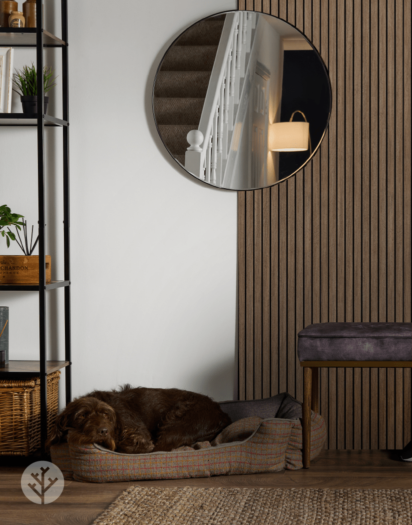 Ultraflex Walnut Lightweight Flexible Wood Wall Panels | Original Slatpanel®