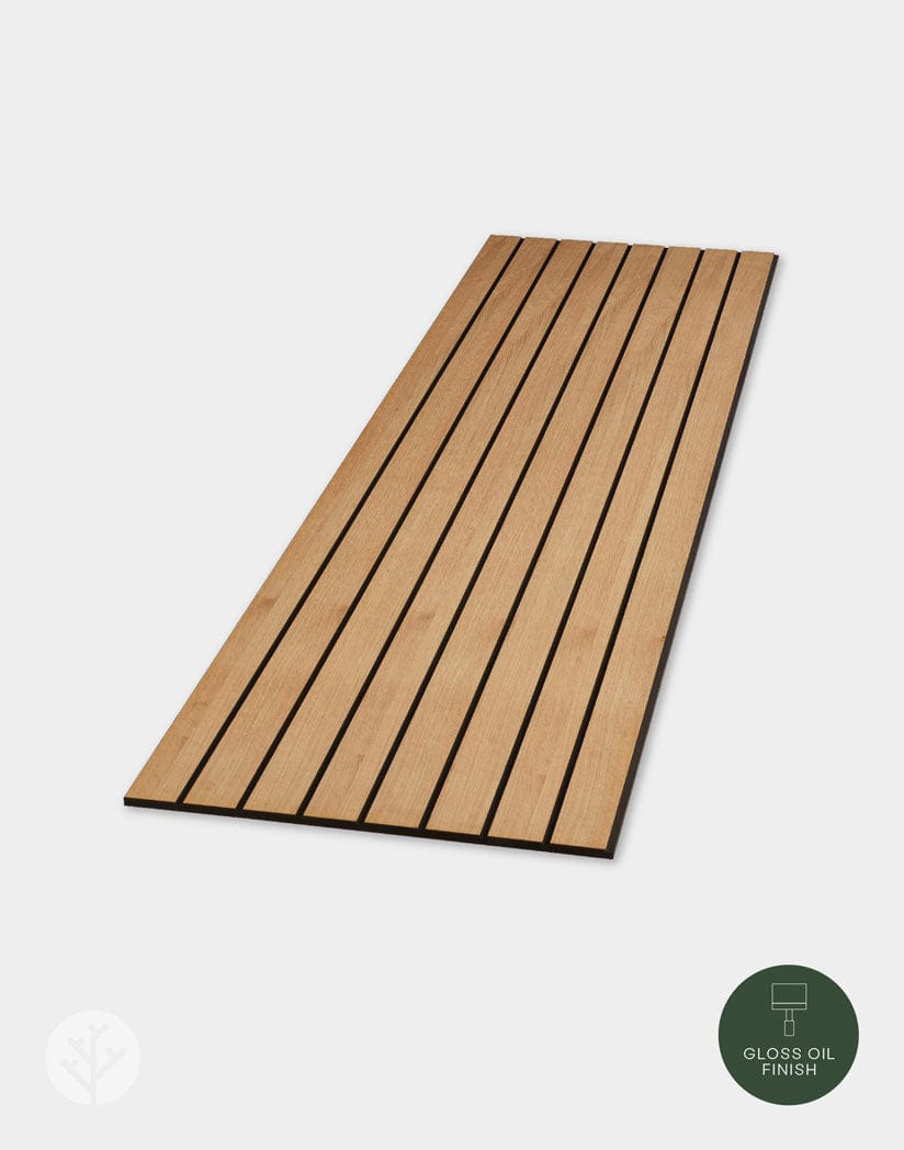 Slatpanel®  Elegance | Luxury Oiled Oak | Wide Slat Wood Wall Panels