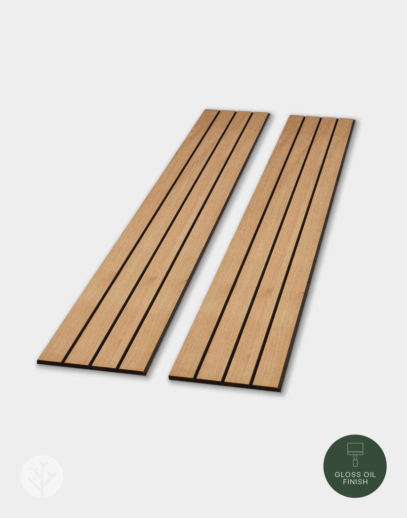 Slatpanel®  Elegance | Luxury Oiled Oak | Wide Slat Wood Wall Panels