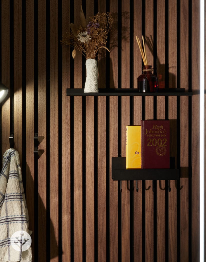 Shelf With Four Hooks | Panel Accessories by Slatpanel®