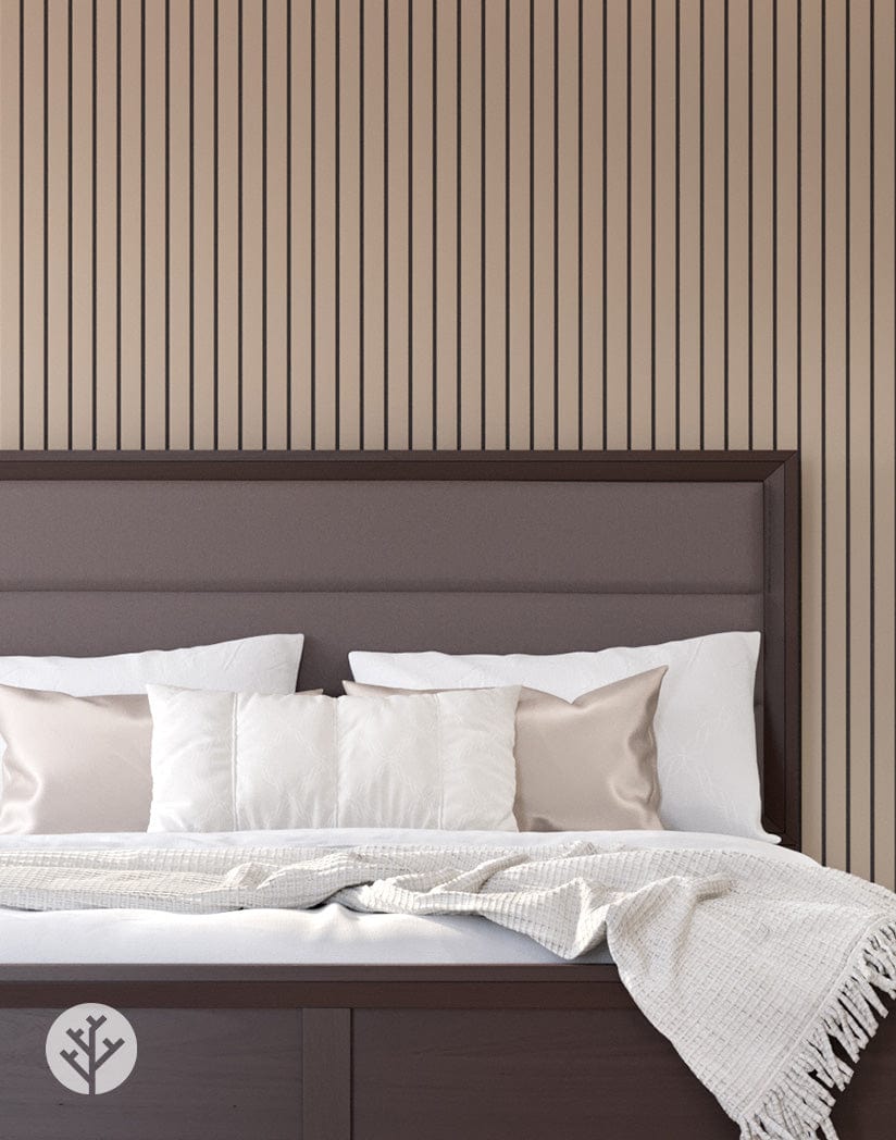 Slatpanel® Luxe Leather Beige Wide Slat Wood Wall Panel