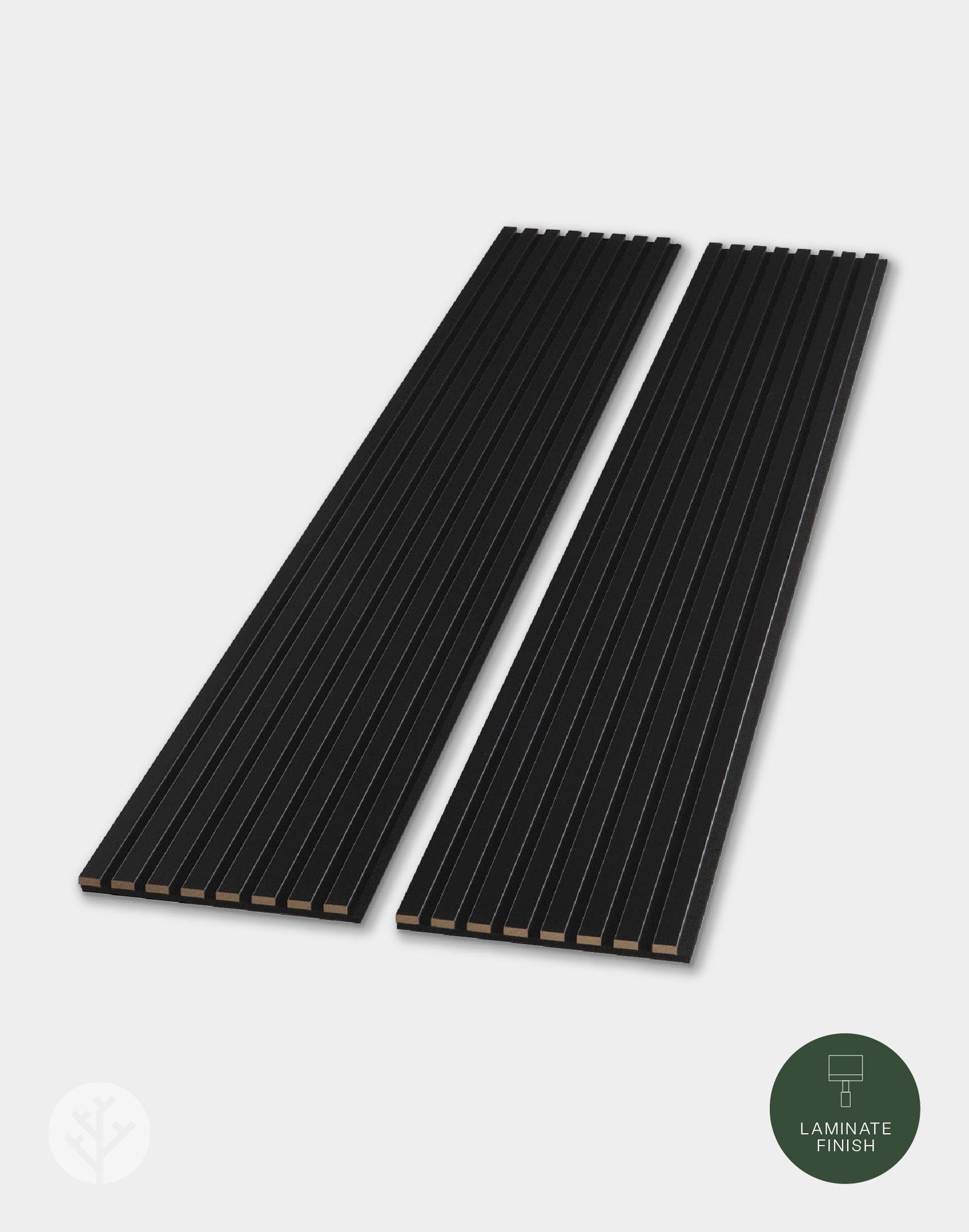 Black Color Matte Acoustic Slat Wall Panels | Original Slatpanel®