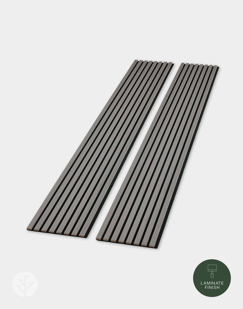 Dusty Gray Color Matte Acoustic Slat Wall Panels | Original Slatpanel®