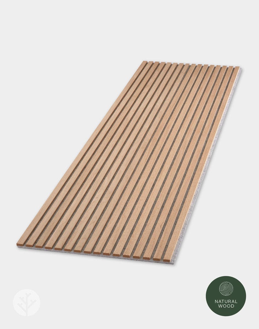Luxury American Oak | Gray Felt | Acoustic Slat Wood Wall Panels | Original Slatpanel®