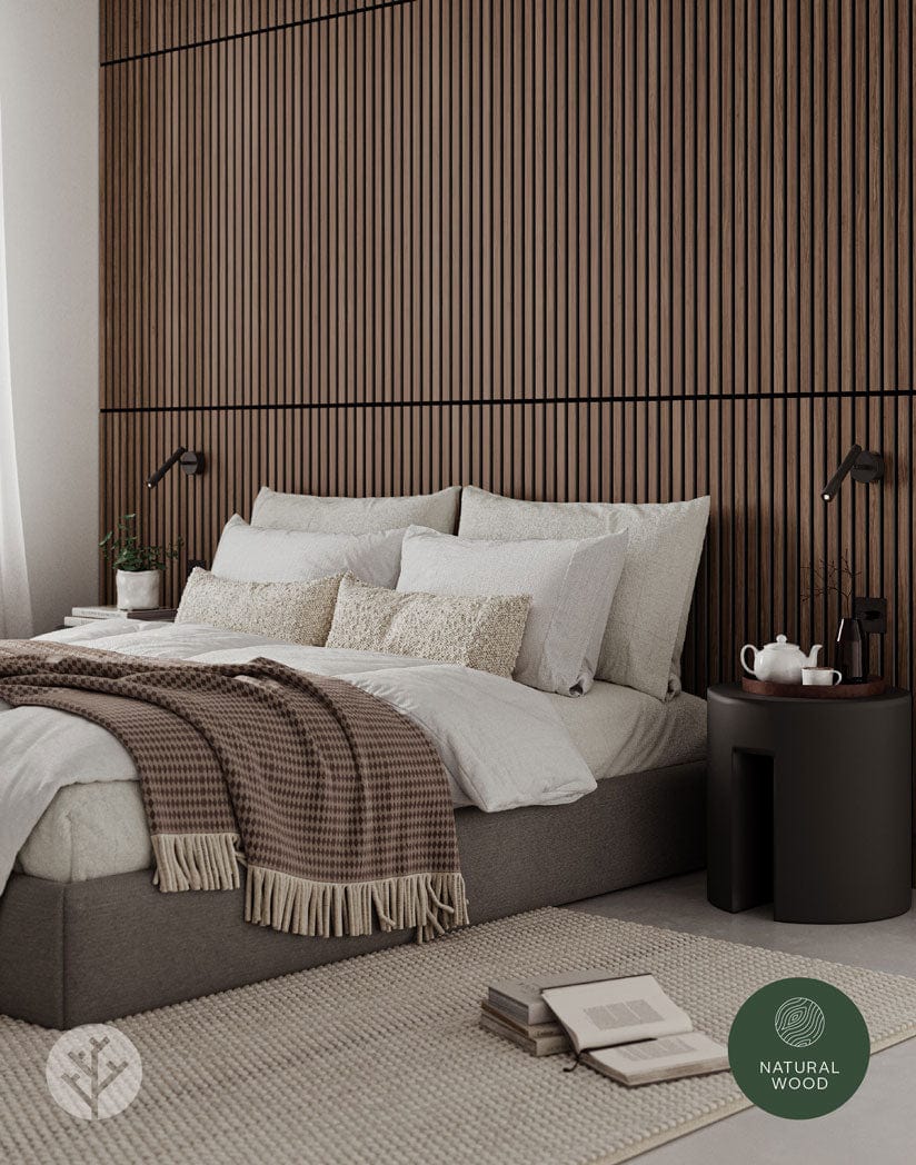 Luxury American Walnut Acoustic Slat Wood Wall Panels | Original Slatpanel®
