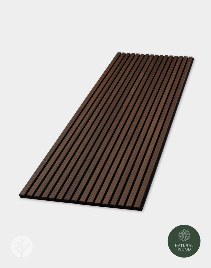 Luxury Smoked Oak Acoustic Slat Wood Wall Panels | Original Slatpanel®
