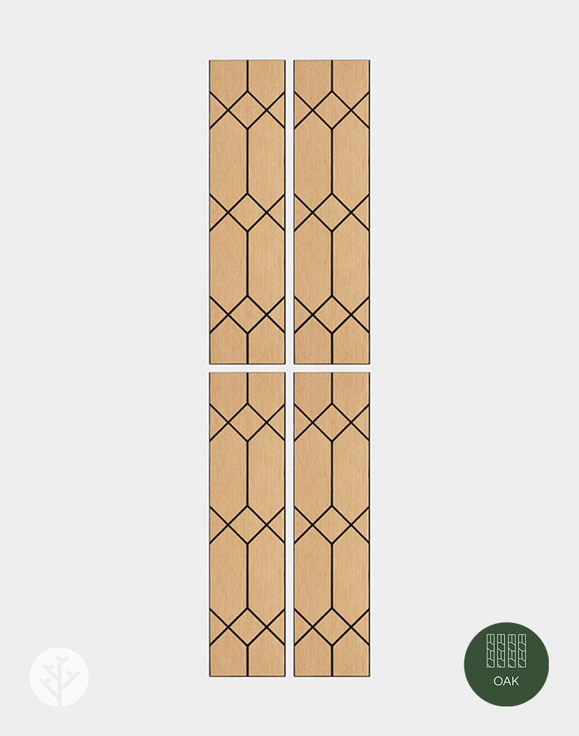 Geo-Lite Art Deco Geometric Wall Panel