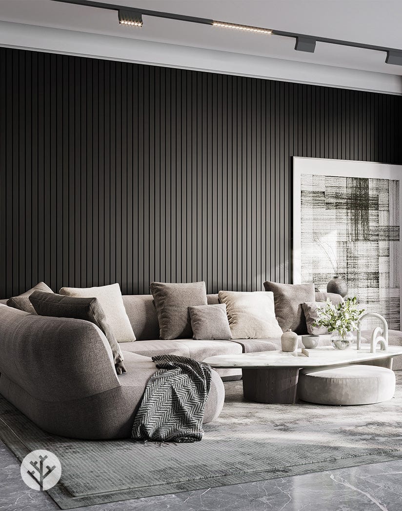 Slatpanel® Luxe Black Wide Slat Wall Panel