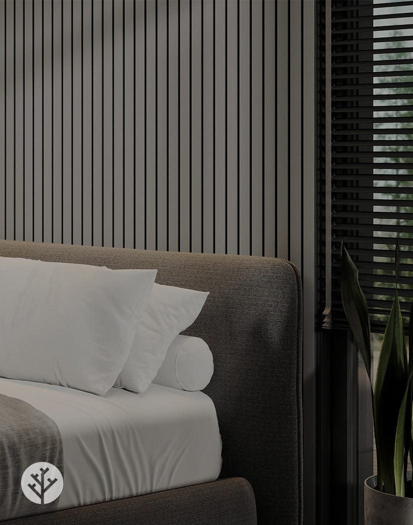 Slatpanel® Luxe Gray Wide Slat Wood Wall Panel