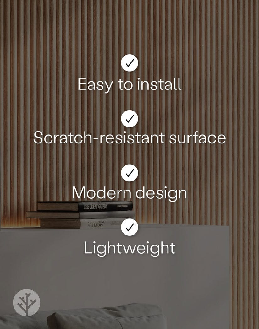 Oak Ridge Fluted Tambour Wood Effect Wall Panels