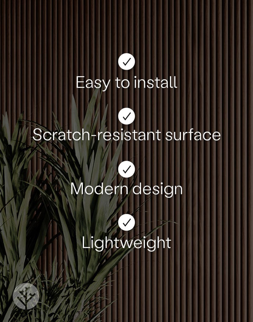 Walnut Ridge Fluted Tambour Wood Effect Wall Panels