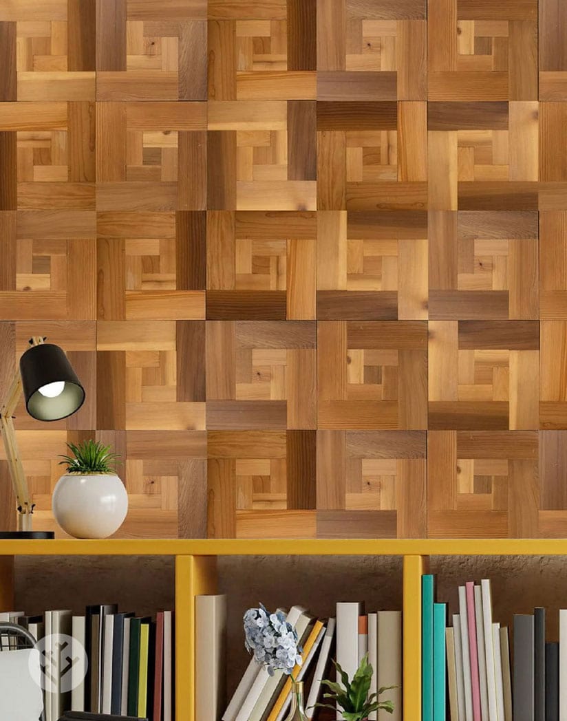 Milano Natural Wood Mosaic Tiles